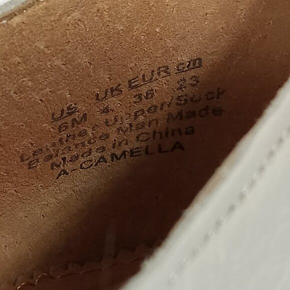 SARTO Womens White Leather Heeled Ankle Boots Size 6M - Picture 11 of 14